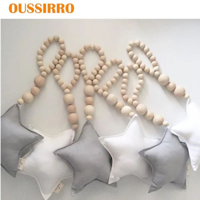 INS Nordic Style Wooden Beads room decoration Ornament Star Heart Shape Kids Room Decoration Nursery Tent Wall Hanging Decor
INS Nordic Style Wooden Beads room decoration Ornament Star Heart Shape Kids Room Decoration Nursery Tent Wall Hanging Decor