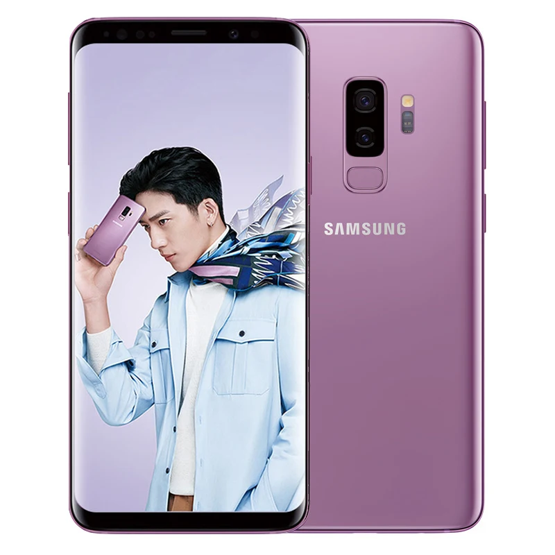 Сотовый телефон Samsung Galaxy S9 Plus G965U LTE 6 2 дюймовый экран двойная камера 12 Мп ГБ ОЗУ 64