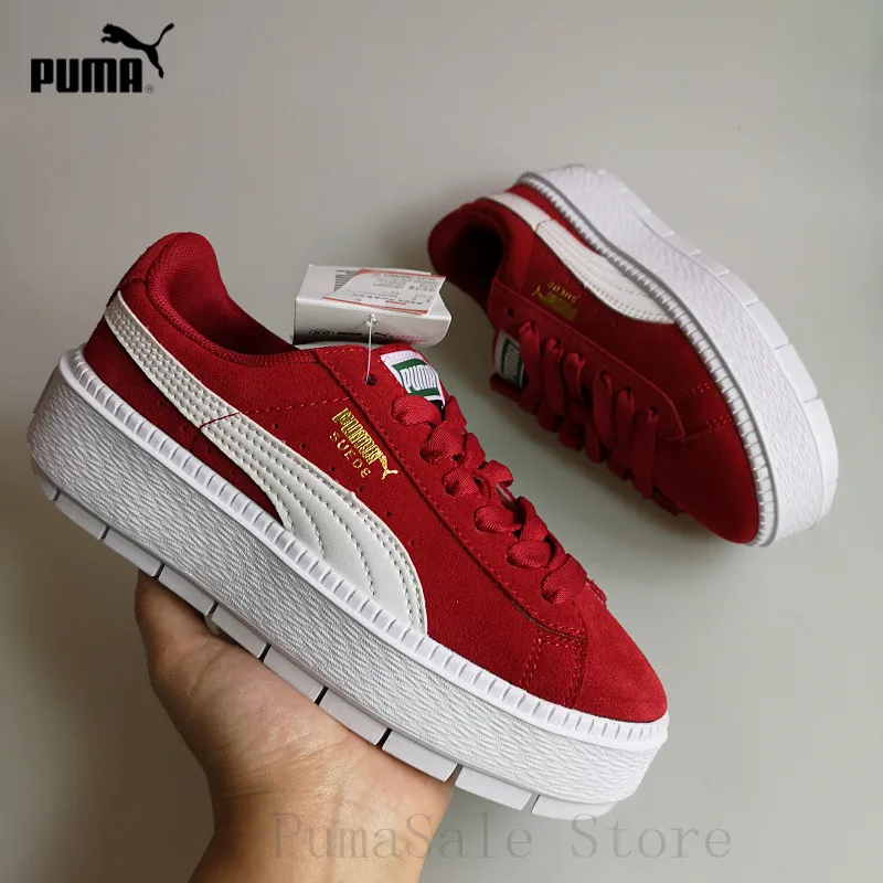 

2018 PUMA SUEDE Platform Trace 367980-03-02-01 Women Badminton Shoes Rihanna 4 Generation Thick Bottom Sneakers Size 35.5-40