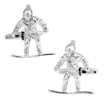 Fancy Novelty Skiing Sports Plain Metal Male French Shirt Dress Silver Color Cufflinks Men's Wedding Cuff Links Gift 210070
Fancy Novelty Skiing Sports Plain Metal Male French Shirt Dress Silver Color Cufflinks Men's Wedding Cuff Links Gift 210070