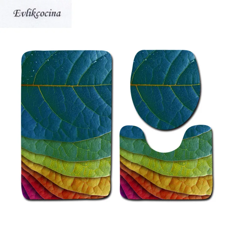 Free Shipping 3pcs Color Leaves Banyo Bathroom Carpet Toilet U Type Bath Mats Set Non Slip Pad Tapis Salle De Bain Alfombra Bano
Free Shipping 3pcs Color Leaves Banyo Bathroom Carpet Toilet U Type Bath Mats Set Non Slip Pad Tapis Salle De Bain Alfombra Bano
