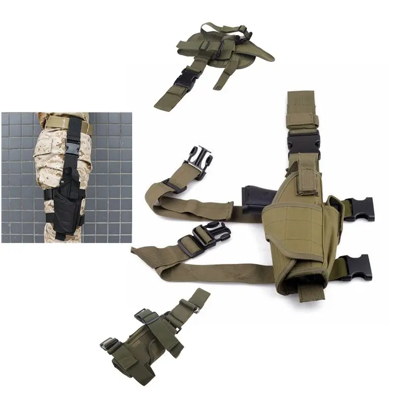 Adjustable Military Airsoft Holster Hunting Tactical Pistol Drop Leg Holster Thigh Gun Holster Right hand For Glock 17 Colt 1911
Adjustable Military Airsoft Holster Hunting Tactical Pistol Drop Leg Holster Thigh Gun Holster Right hand For Glock 17 Colt 1911