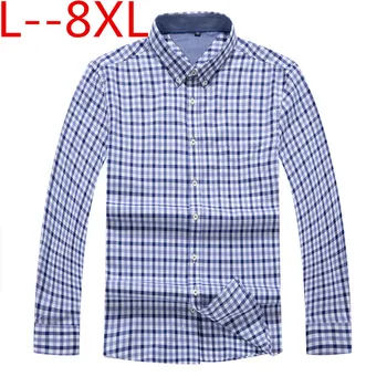 10XL 8XL 6XL 5XL Spring Autumn Fashion Brand Men Clothes Slim Fit Men Long Sleeve Shirt Men Plaid Cotton Casual Men Shirt Social
10XL 8XL 6XL 5XL Spring Autumn Fashion Brand Men Clothes Slim Fit Men Long Sleeve Shirt Men Plaid Cotton Casual Men Shirt Social