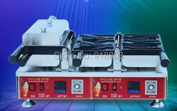 New 11.5x8cm 4pcs Commercial Use Non-stick 110v 220v Electric Digital Ice Cream Taiyaki Fish Waffle Maker Machine Baker Iron
New 11.5x8cm 4pcs Commercial Use Non-stick 110v 220v Electric Digital Ice Cream Taiyaki Fish Waffle Maker Machine Baker Iron