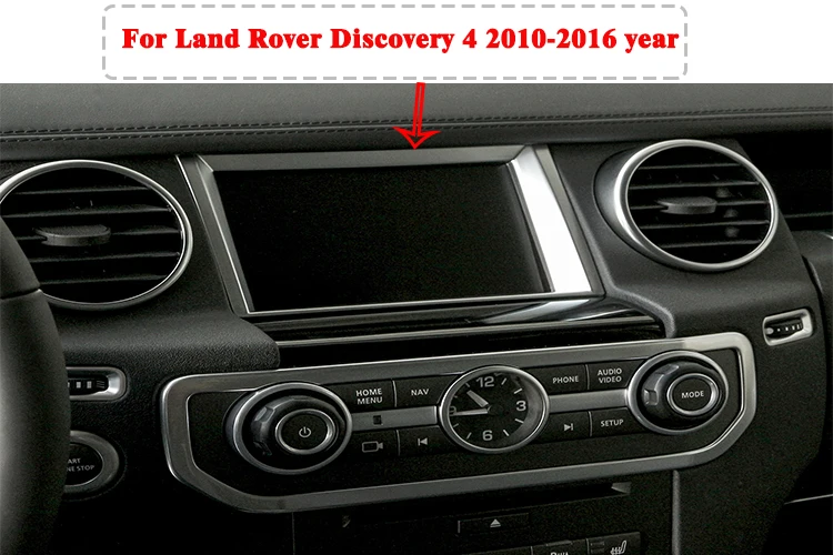 High Quality Matte Silver ABS Chrome Navigation Screen Decorative Frame Trim For Land Rover Discovery 4 2010-2016 year
High Quality Matte Silver ABS Chrome Navigation Screen Decorative Frame Trim For Land Rover Discovery 4 2010-2016 year