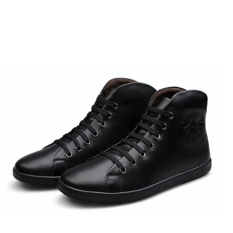black high top dress shoes