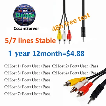 Europe Cline 1 Year DVB-S2 Satellite Receiver Freesat V8 Super Gtmedia V8 Nova AV Cable 5/7Lines Poland Germany Receptor
Europe Cline 1 Year DVB-S2 Satellite Receiver Freesat V8 Super Gtmedia V8 Nova AV Cable 5/7Lines Poland Germany Receptor