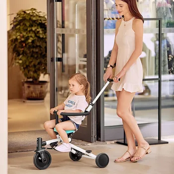 Hand push tricycle foldable light two-way stroller multi-function children slip baby artifact
Hand push tricycle foldable light two-way stroller multi-function children slip baby artifact