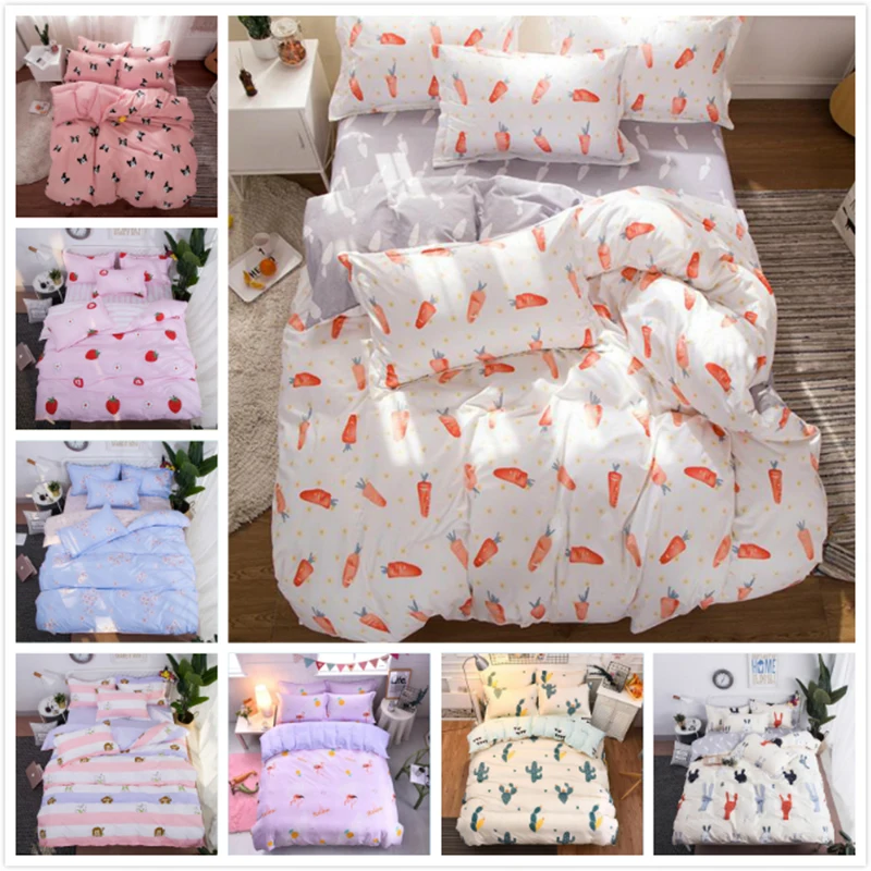 Kids Boys Girls Student Single Bed Linen 3/4 pcs Bedding Sets Soft Cotton Bedspread Sheet Pillowcase Full Queen Size Duvet Cover
Kids Boys Girls Student Single Bed Linen 3/4 pcs Bedding Sets Soft Cotton Bedspread Sheet Pillowcase Full Queen Size Duvet Cover