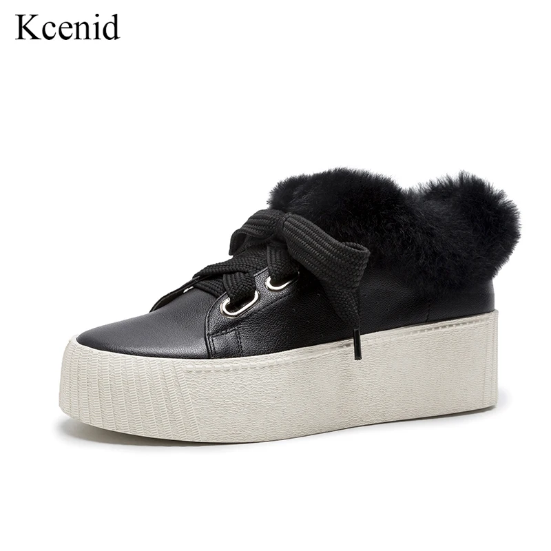 Kcenid Cow leather women's flat shoes women autumn winter real rabbit fur warm sneakers women shoes lace up platform casual shoe
Kcenid Cow leather women's flat shoes women autumn winter real rabbit fur warm sneakers women shoes lace up platform casual shoe