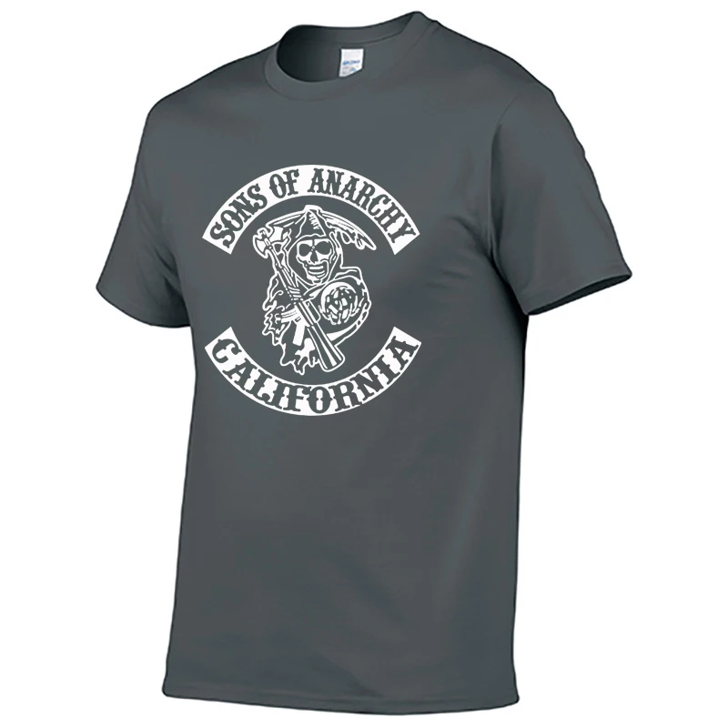 SOA Sons of anarchy the child Fashion SAMCRO Skull Print T-Shirt Men Harajuku Hip Hop short sleeve Cotton Casual Mens Tee Shirts
SOA Sons of anarchy the child Fashion SAMCRO Skull Print T-Shirt Men Harajuku Hip Hop short sleeve Cotton Casual Mens Tee Shirts