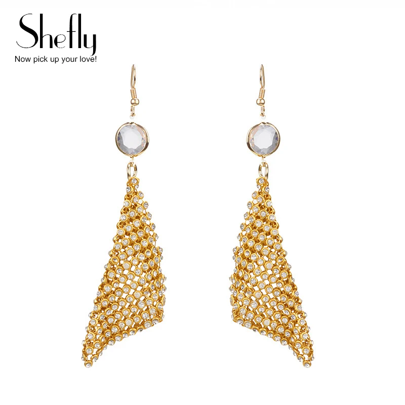 Luxury Earrings for Women European And American Style Fashion Exaggerated Earrings Female Alloy Full of Crystals Net Shape
Luxury Earrings for Women European And American Style Fashion Exaggerated Earrings Female Alloy Full of Crystals Net Shape