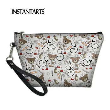 INSTANTARTS Cartoon Nursing Bear Printing Women Cosmetic Bag For Make Up Ladies Portable Cosmetic Case Travel Toiletry Storage
INSTANTARTS Cartoon Nursing Bear Printing Women Cosmetic Bag For Make Up Ladies Portable Cosmetic Case Travel Toiletry Storage