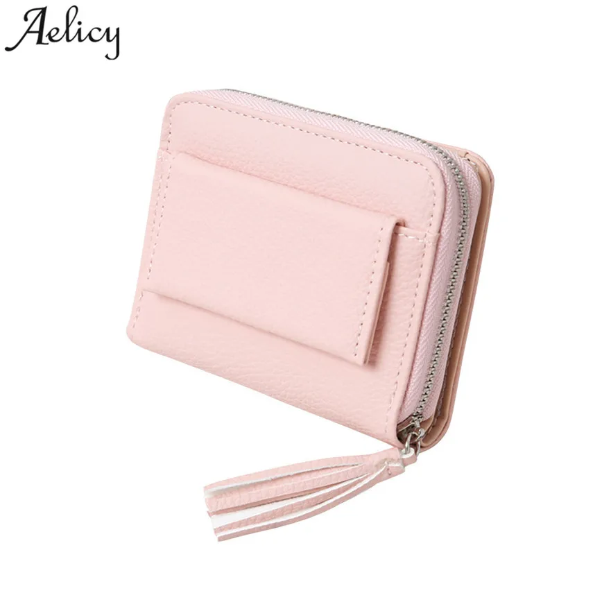 Aelicy Pink Short Leather Wallet Women Tassel Zipper Small Wallet Lady Solid Mini Purse Multifunction Card Holders Female S30
Aelicy Pink Short Leather Wallet Women Tassel Zipper Small Wallet Lady Solid Mini Purse Multifunction Card Holders Female S30