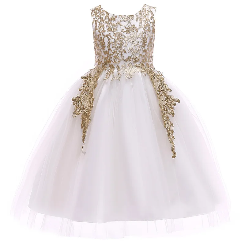 Christmas Kids Dresses for Girls Princess Fashion Gold Silver Tutu Dress Children Thanksgiving Wedding Vestidos | Детская одежда и
