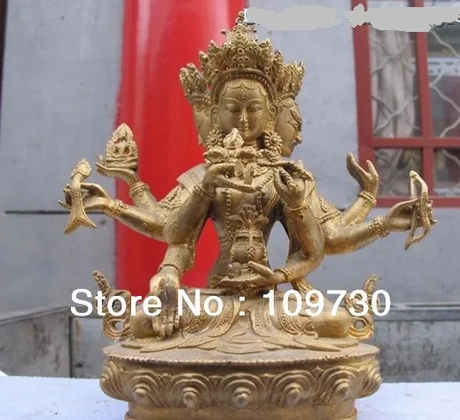 00940 Tibet Buddhism Fane Bronze gild Usnisa-sitatapatra Kwan-Yin Buddha statue
00940 Tibet Buddhism Fane Bronze gild Usnisa-sitatapatra Kwan-Yin Buddha statue