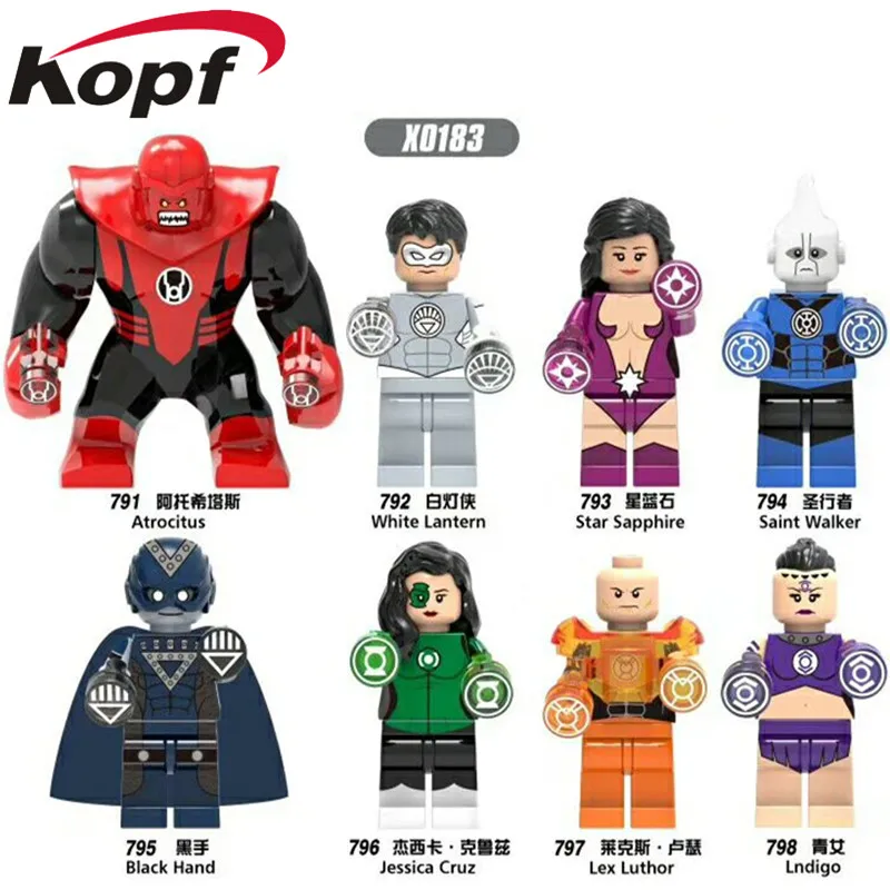 Single Sale Super Heroes Sapphire Saint Walker Black Hand Lndigo Lex Luthor Lodigo Model Building Blocks Toys for children X0183
Single Sale Super Heroes Sapphire Saint Walker Black Hand Lndigo Lex Luthor Lodigo Model Building Blocks Toys for children X0183