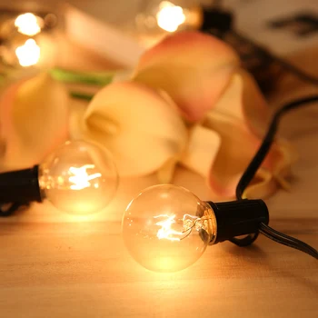 G40 Incandescent String Light 2 Spare Bulbs Total Power 175W 25FT E12 Base for Garden Backyard Party Christmas Holiday Wedding
G40 Incandescent String Light 2 Spare Bulbs Total Power 175W 25FT E12 Base for Garden Backyard Party Christmas Holiday Wedding