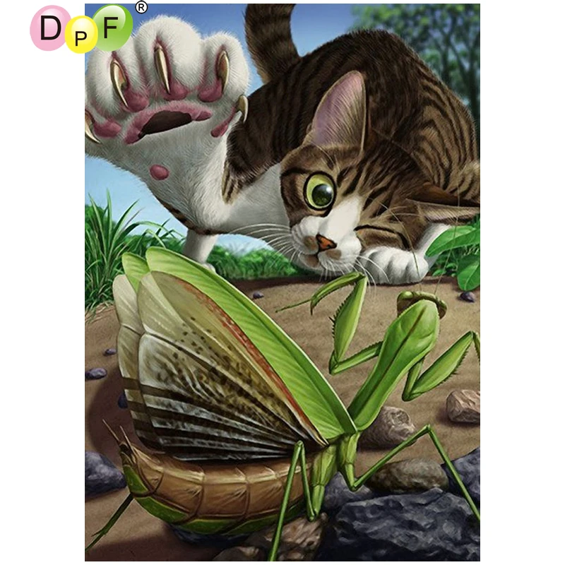 DPF DIY The cat mantis 5D wall painting crafts diamond mosaic square diamond painting cross stitch home decor diamond embroidery
DPF DIY The cat mantis 5D wall painting crafts diamond mosaic square diamond painting cross stitch home decor diamond embroidery