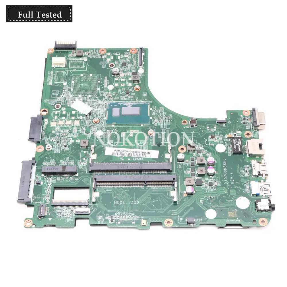 NOKOTION NBMN211001 NB.MN211.001 For Acer V3-472 E5-471 Laptop motherboard DA0ZQ0MB6E0 with SR1EF I5-4210U CPU Onboard DDR3L
NOKOTION NBMN211001 NB.MN211.001 For Acer V3-472 E5-471 Laptop motherboard DA0ZQ0MB6E0 with SR1EF I5-4210U CPU Onboard DDR3L