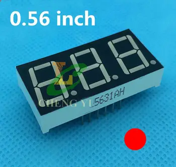 RED 0.56" 0.56in Digital Tube 0.56in. 3 bit LED Display 7 Segment Common cathode 10pcs/lots
RED 0.56" 0.56in Digital Tube 0.56in. 3 bit LED Display 7 Segment Common cathode 10pcs/lots