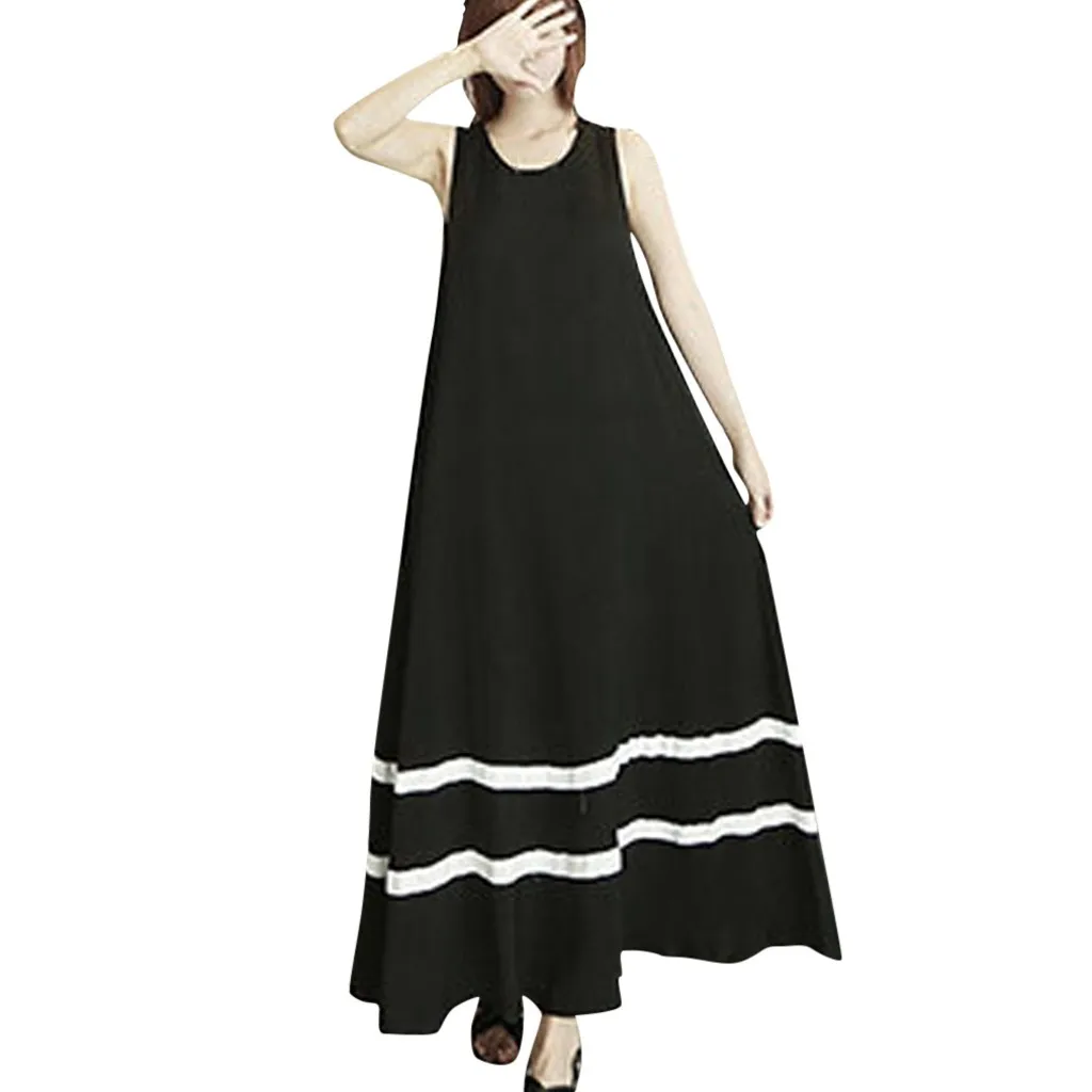 JAYCOSIN Women Clothes Striped Sleeveless Off Shoulder Elegant Dress Ladies Fashion O-Neck Loose Summer Evening Party Maxi Dress
JAYCOSIN Women Clothes Striped Sleeveless Off Shoulder Elegant Dress Ladies Fashion O-Neck Loose Summer Evening Party Maxi Dress