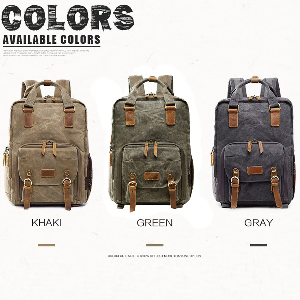 Batik Canvas Camera Backpack Outdoor Waterproof Bag Multi-functiona Photography Bag for Canon Nikon Sony Digital SLR Bag
Batik Canvas Camera Backpack Outdoor Waterproof Bag Multi-functiona Photography Bag for Canon Nikon Sony Digital SLR Bag