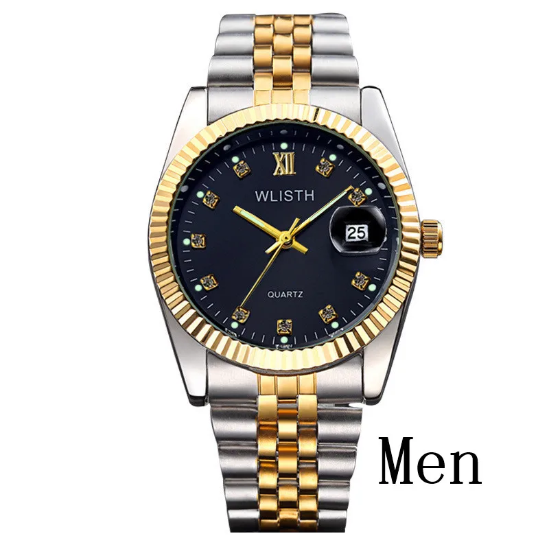 2019 WLISTH Luxury Gold Watch Lady Men Lover Stainless Steel Quartz Waterproof Male Wristwatches for men Analog Auto date clcok
2019 WLISTH Luxury Gold Watch Lady Men Lover Stainless Steel Quartz Waterproof Male Wristwatches for men Analog Auto date clcok