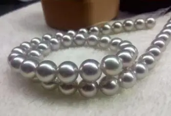 HUGE 18"10-11 MM natural freshwater genuine silver gray pearl necklace 925silver clasp
HUGE 18"10-11 MM natural freshwater genuine silver gray pearl necklace 925silver clasp