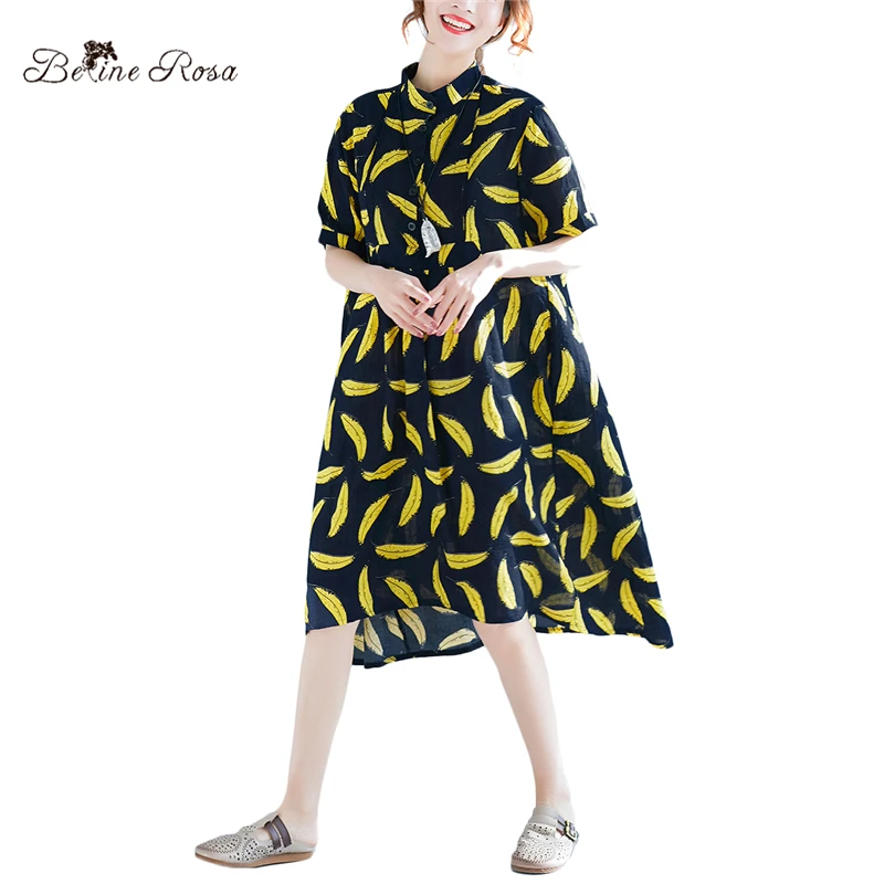 BelineRosa 2018 Casual Summer Dress Stand Collar High Waist A-Linen Cotton Linen Clothes Fashion Dress for Women TYW00759
BelineRosa 2018 Casual Summer Dress Stand Collar High Waist A-Linen Cotton Linen Clothes Fashion Dress for Women TYW00759