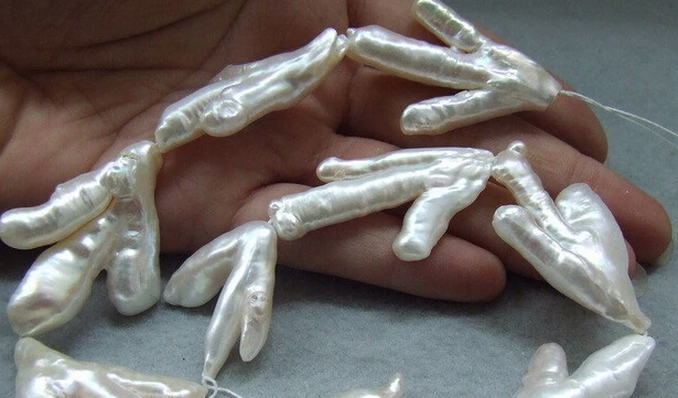 xiuli 000632 29x40mm White Freshwater Keshi Pearl Freeform Loose Beads Strand 14.5"
xiuli 000632 29x40mm White Freshwater Keshi Pearl Freeform Loose Beads Strand 14.5"