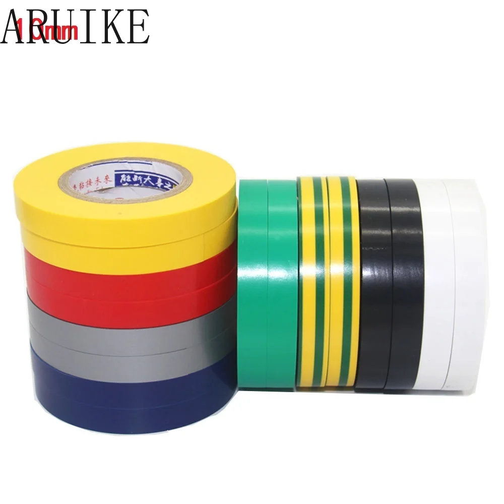 Electrical tape 10mm X18 meter long 18mm insulation black large volume Multi-color For Wire Charging Cable DIY Tool
Electrical tape 10mm X18 meter long 18mm insulation black large volume Multi-color For Wire Charging Cable DIY Tool