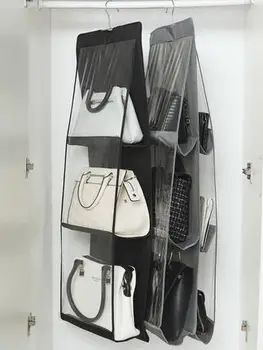 420D Oxford Fabric Handbag Storage Bag Closet Hanging Organizer Transparent PVC Dust Proof Bag
420D Oxford Fabric Handbag Storage Bag Closet Hanging Organizer Transparent PVC Dust Proof Bag