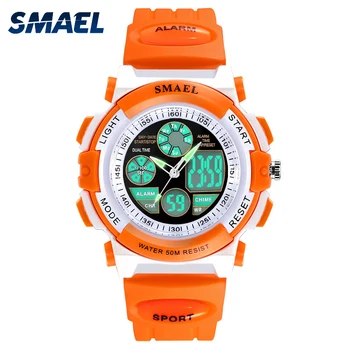 

Children Watches for Girls Digital SMAEL LCD Digital Watches Children 50M Waterproof Wristwatches 0704 LED Student Watches Girls