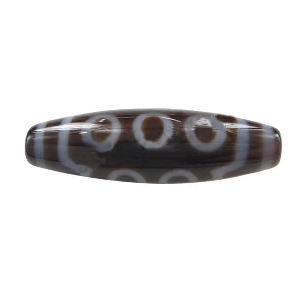 

YYW Natural Tibetan Agata Dzi Beads hot sale Oval ten-eyed & two tone 38x12mm DIY Jewelry Accessories Stone Loose Beads