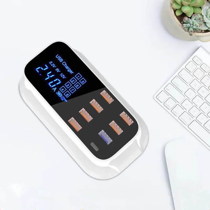Quick Charge 3.0 Smart USB Type C Charger Station Led Display Fast Charging Phone Tablet USB Charger For iPhone Samsung Adapter
Quick Charge 3.0 Smart USB Type C Charger Station Led Display Fast Charging Phone Tablet USB Charger For iPhone Samsung Adapter