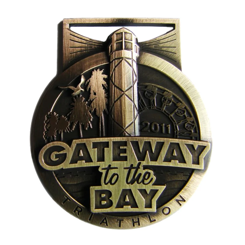 New Style Custom Gateway to The Bay Logo Triathlon Medal with Shape Ribbon k200220
New Style Custom Gateway to The Bay Logo Triathlon Medal with Shape Ribbon k200220