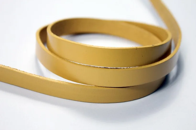 1 Yard 10mmx2mm Tan Yellow Coated Genuine Cow Hide Leather Strip, Bracelet Making Leather Craft GF10M81
1 Yard 10mmx2mm Tan Yellow Coated Genuine Cow Hide Leather Strip, Bracelet Making Leather Craft GF10M81