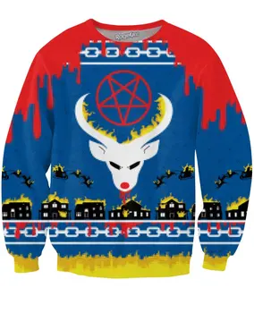 Satan's Christmas Crewneck Sweatshirt Harajuku Streetwear Long Sleeve Fashion Stripe Tops 5XL
Satan's Christmas Crewneck Sweatshirt Harajuku Streetwear Long Sleeve Fashion Stripe Tops 5XL