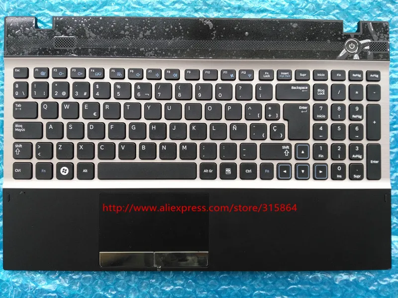 Spain SP layout New laptop keyboar with touchpad palmrest for samsung NP300V5A NP305V5A 300V5A BA75-03318D
Spain SP layout New laptop keyboar with touchpad palmrest for samsung NP300V5A NP305V5A 300V5A BA75-03318D