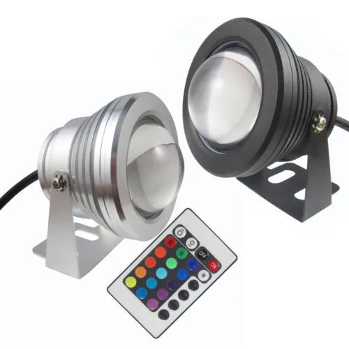 Hot sell LED Underwater Spot Light DC12V 10W RGB colorful Garden Pool Pond Lamp + IR Control or Warm Cool White
Hot sell LED Underwater Spot Light DC12V 10W RGB colorful Garden Pool Pond Lamp + IR Control or Warm Cool White