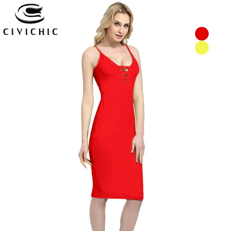 

CIVI CHIC Sexy Women Summer Dresses Bodycon Night Club Wear Robe Ete 2020 Femme Hollow V Collar Zomer Jurk Party Vestidos DRS71