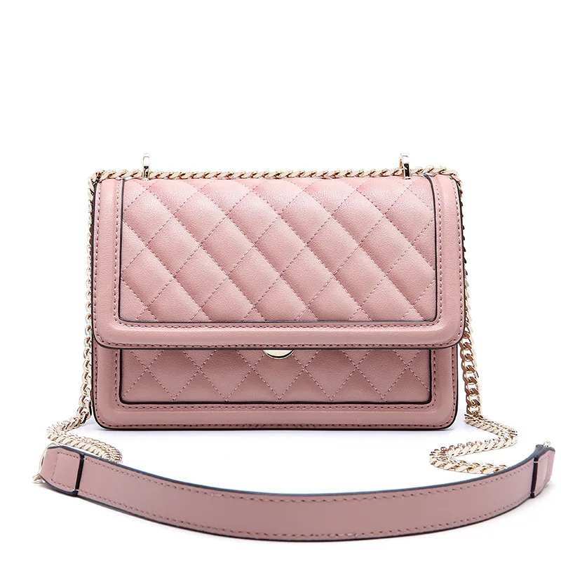 Sweet Style Women Crossbody Bag Diamond Lattice Split Leather Shoulder Bag Fashion Designer Brand Messenger Bag with Chain
Sweet Style Women Crossbody Bag Diamond Lattice Split Leather Shoulder Bag Fashion Designer Brand Messenger Bag with Chain