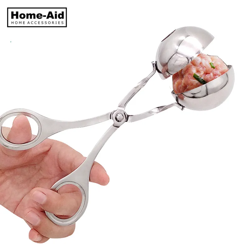 1pcs stainless steel maker diy shrimp fried beef meatballs balls tools folder spoon kitchen DIY Fish Meat Ball Maker Mold Tools
1pcs stainless steel maker diy shrimp fried beef meatballs balls tools folder spoon kitchen DIY Fish Meat Ball Maker Mold Tools