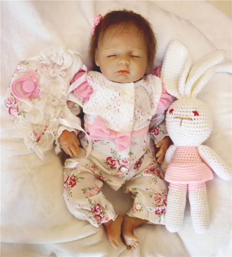 48cm Realistic Reborn Baby Doll Hair Rooted Soft Silicone Lifelike Newborn Doll Toys Girl XMAS Gift Kids Bedtime Early Education
48cm Realistic Reborn Baby Doll Hair Rooted Soft Silicone Lifelike Newborn Doll Toys Girl XMAS Gift Kids Bedtime Early Education