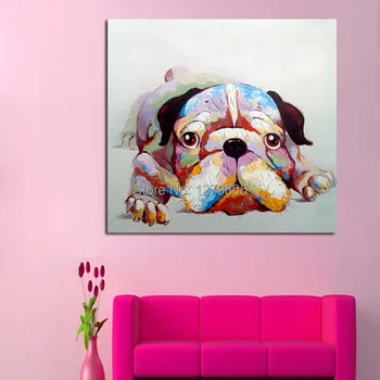 100% Handpainted Oil Paintings Picture Panel Lovely Dog Animal Oil Painting on Canvas for Home Decoration
100% Handpainted Oil Paintings Picture Panel Lovely Dog Animal Oil Painting on Canvas for Home Decoration