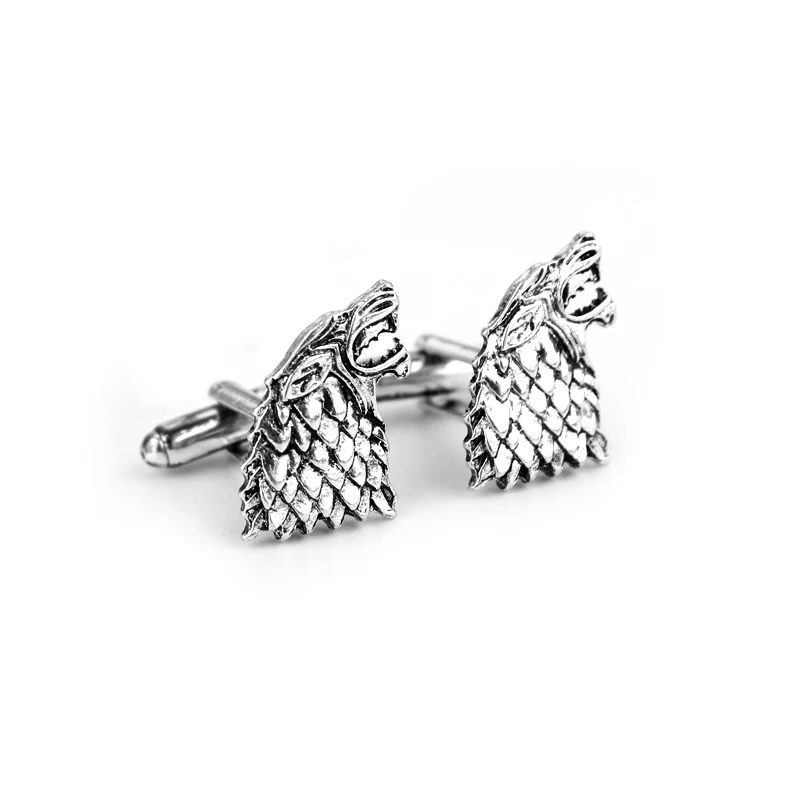 Game of Thrones Cufflinks House Stark Wolf Head And Targaryen Dragon Cufflinks For Mens Shirts Fashion High Quality Jewelry Gift
Game of Thrones Cufflinks House Stark Wolf Head And Targaryen Dragon Cufflinks For Mens Shirts Fashion High Quality Jewelry Gift