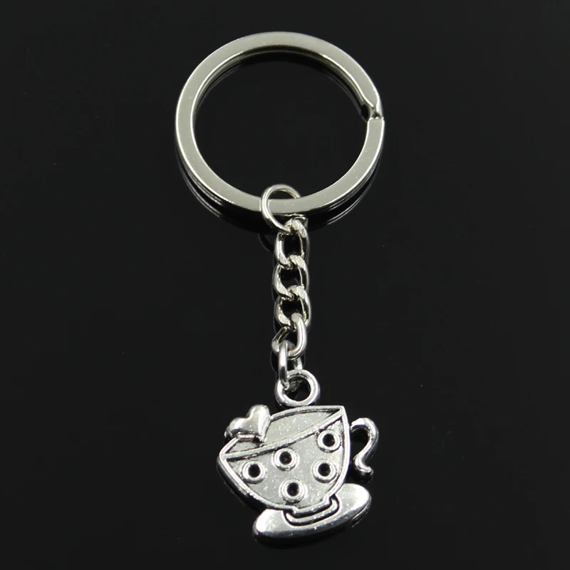 New Fashion Keychain 25x22mm a cup of coffee Pendants DIY Men Jewelry Car Key Chain Ring Holder Souvenir For Gift
New Fashion Keychain 25x22mm a cup of coffee Pendants DIY Men Jewelry Car Key Chain Ring Holder Souvenir For Gift