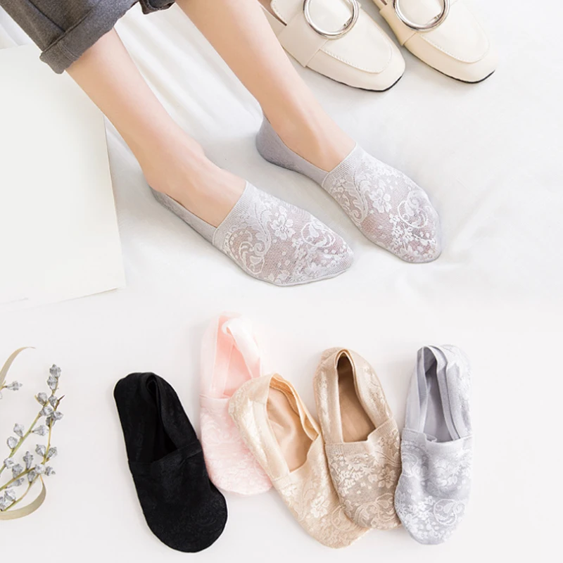 Fashion Summer Women Lace Socks Antiskid Non-slip Invisible Liner Sock Female Elastic Comfy Thin Breathable Ankle Short Socks
Fashion Summer Women Lace Socks Antiskid Non-slip Invisible Liner Sock Female Elastic Comfy Thin Breathable Ankle Short Socks