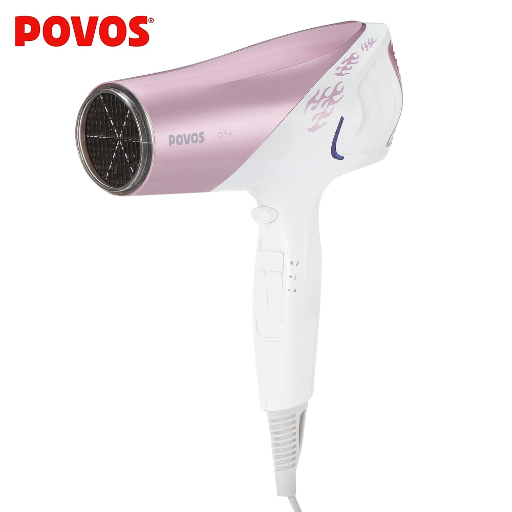 

POVOS PH9380I 2200W Electric Hairdryer Anion Hair Dryer Professional Blow Dryer Secador De Pelo With 2 Airflow Concentrator